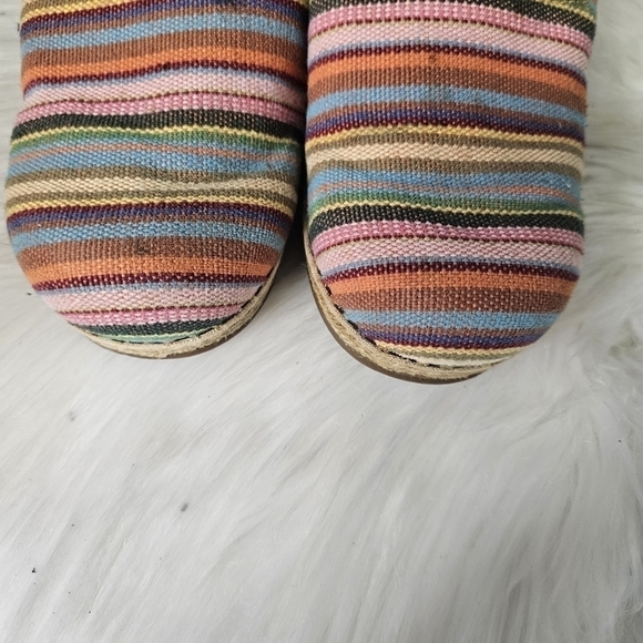 DANSKO Vegan Womens Size 38 EU 7.5-8 US Colorful Woven Comfort Clogs Profesional - Picture 4 of 11